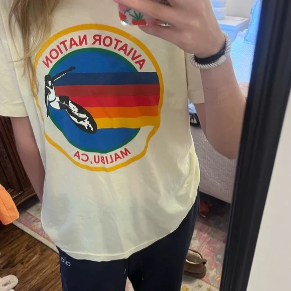 Aviator Nation Malibu Tee - Vintage White - Picture 4 of 8